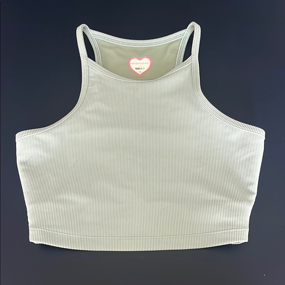 LoveShackFancy Ribbed Workout Top - Picture 1 of 1